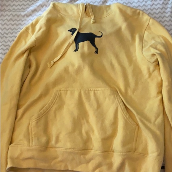 yellow black dog sweatshirt